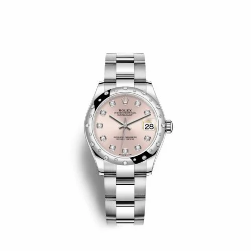 Rolex Datejust 31 Stainless Steel Domed Diamond / Oyster / Pink - Diamond 278344RBR-0033