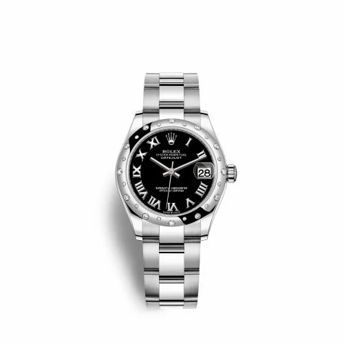 Rolex Datejust 31 Stainless Steel Domed Diamond / Oyster / Black - Roman 278344rbr-0001