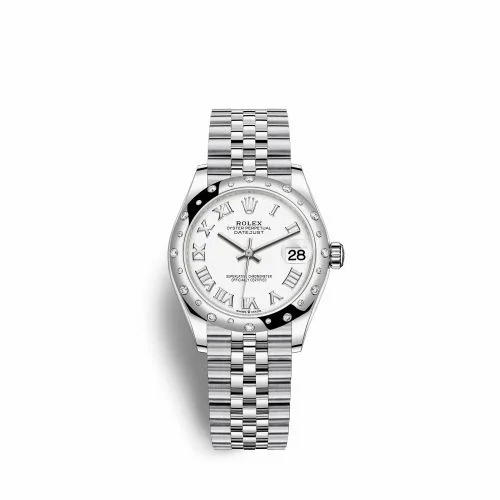 Rolex Datejust 31 Stainless Steel Domed Diamond / Jubilee / White - Roman 278344rbr-0012