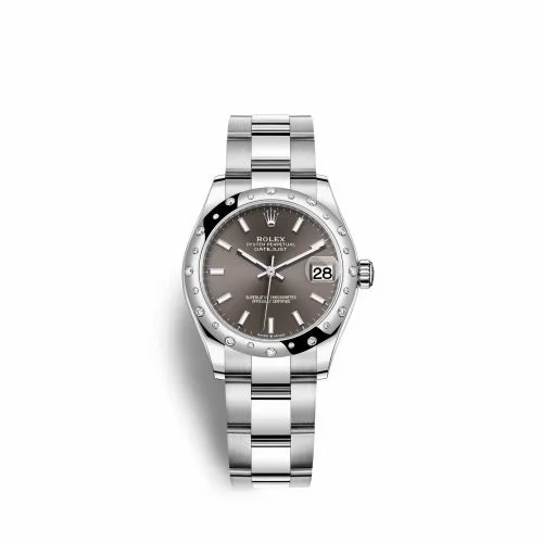 Rolex Datejust 31 Stainless Steel Domed Diamond / Oyster / Grey 278344rbr-0017