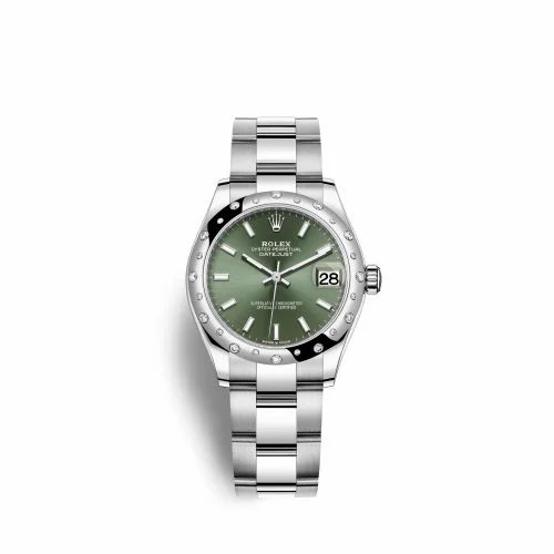 Rolex Datejust 31 Stainless Steel Domed Diamond / Oyster / Green 278344rbr-0019