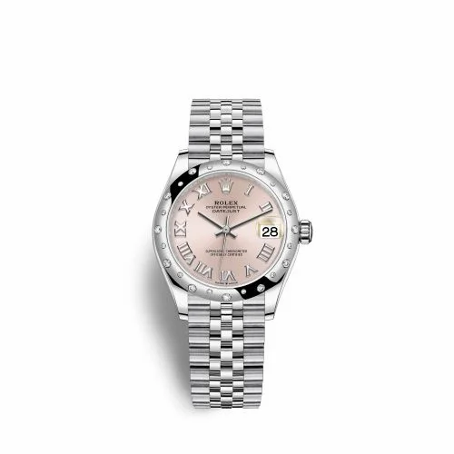Rolex Datejust 31 Stainless Steel Domed Diamond / Jubilee / Pink - Roman 278344rbr-0022
