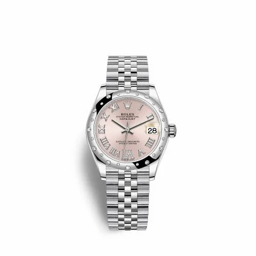 Rolex Datejust 31 Stainless Steel Domed Diamond / Jubilee / Pink - Roman 278344rbr-0026
