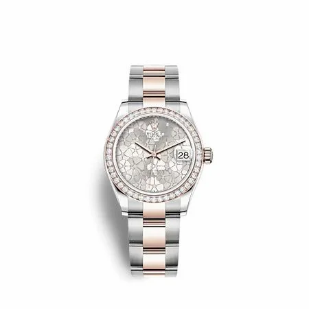 Rolex Datejust 31 Stainless Steel - Rose Gold / Diamond/ Silver - Floral / Oyster 278381RBR-0031