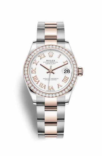Rolex Datejust 31 Stainless Steel/ Rose Gold / Diamond / White - Roman / Oyster 278381rbr-0003