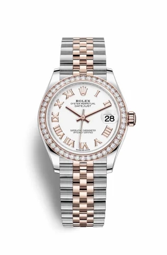 Rolex Datejust 31 Stainless Steel/ Rose Gold / Diamond / White - Roman / Jubilee 278381rbr-0004