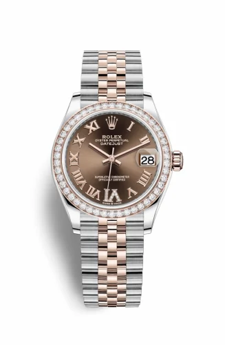 Rolex Datejust 31 Stainless Steel/ Rose Gold / Diamond / Chocolate - Roman / Jubilee 278381rbr-0006