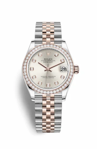 Rolex Datejust 31 Stainless Steel/ Rose Gold / Diamond / Silver - Diamond / Jubilee 278381rbr-0016