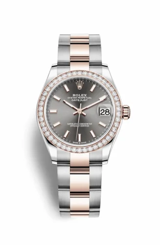 Rolex Datejust 31 Stainless Steel/ Rose Gold / Diamond / Grey / Oyster 278381rbr-0017