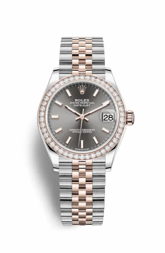 Rolex Datejust 31 Stainless Steel/ Rose Gold / Diamond / Grey / Jubilee 278381rbr-0018
