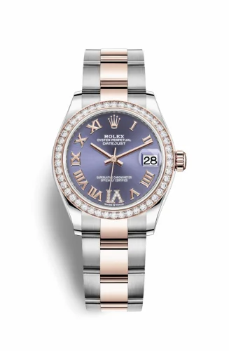 Rolex Datejust 31 Stainless Steel/ Rose Gold / Diamond / Aubergine - Roman / Oyster 278381rbr-0019