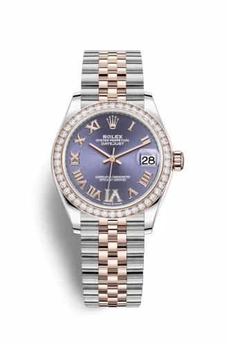 Rolex Datejust 31 Stainless Steel/ Rose Gold / Diamond / Aubergine - Roman / Jubilee 278381rbr-0020