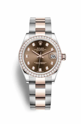 Rolex Datejust 31 Stainless Steel/ Rose Gold / Diamond / Chocolate - Diamond / Oyster 278381rbr-0027