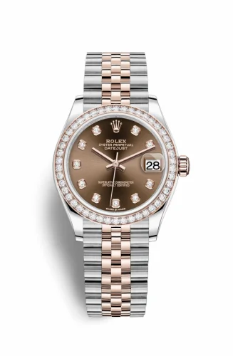 Rolex Datejust 31 Stainless Steel/ Rose Gold / Diamond / Chocolate - Diamond / Jubilee 278381rbr-0028