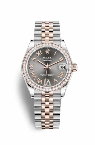 Rolex Datejust 31 Stainless Steel/ Rose Gold / Diamond / Grey - Roman / Jubilee 278381rbr-0030
