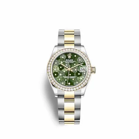 Rolex Datejust 31 Stainless Steel - Yellow Gold / Diamond/ Olive - Floral / Oyster 278383RBR-0031