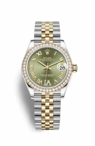 Rolex Datejust 31 Stainless Steel / Yellow Gold / Diamond / Olive - Roman / Jubilee 278383rbr-0016