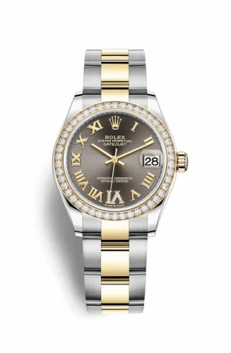 Rolex Datejust 31 Stainless Steel / Yellow Gold / Diamond / Grey - Roman / Oyster 278383rbr-0017