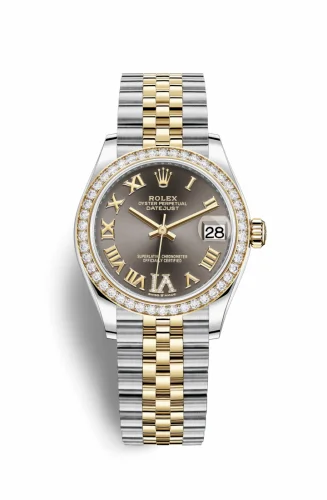 Rolex Datejust 31 Stainless Steel / Yellow Gold / Diamond / Grey - Roman / Jubilee 278383rbr-0018