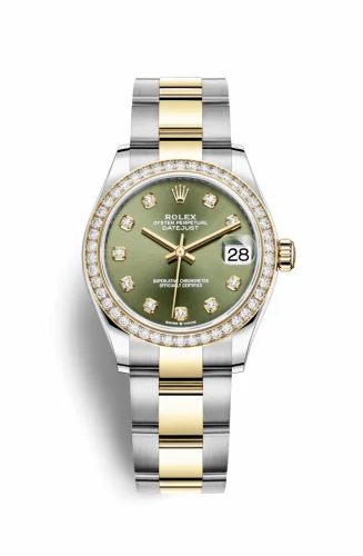 Rolex Datejust 31 Stainless Steel / Yellow Gold / Diamond / Olive - Diamond / Oyster 278383rbr-0029