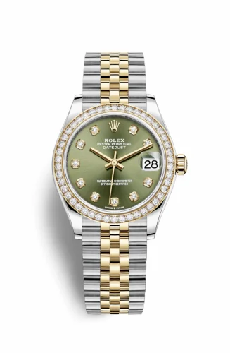 Rolex Datejust 31 Stainless Steel / Yellow Gold / Diamond / Olive - Diamond / Jubilee 278383rbr-0030