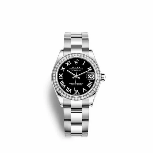 Rolex Datejust 31 Stainless Steel Diamond / Oyster / Black - Roman 278384rbr-0001
