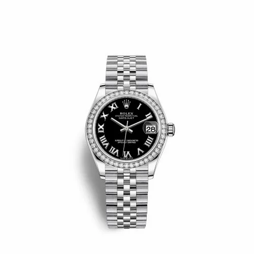 Rolex Datejust 31 Stainless Steel Diamond / Jubilee / Black - Roman 278384rbr-0002