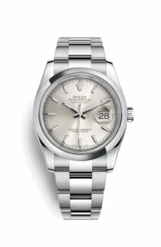 Rolex Datejust 36 Stainless Steel Domed / Oyster / Silver 116200-0056