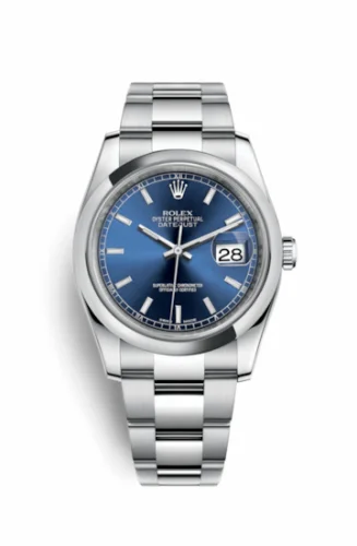 Rolex Datejust 36 Stainless Steel Domed / Oyster / Blue 116200-0057