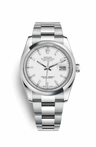 Rolex Datejust 36 Stainless Steel Domed / Oyster / White 116200-0058