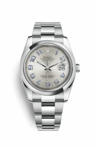 Rolex Datejust 36 Stainless Steel Domed / Oyster / Silver Arabic 116200-0074