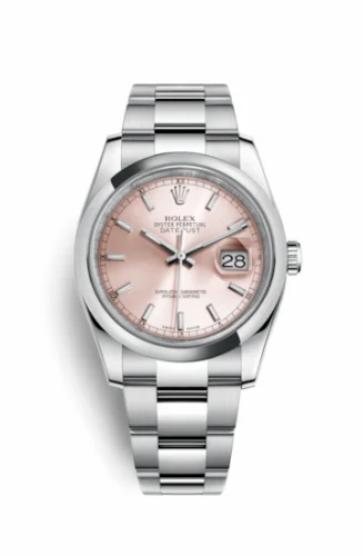 Rolex Datejust 36 Stainless Steel Domed / Oyster / Pink 116200-0079