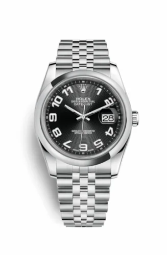 Rolex Datejust 36 Stainless Steel Domed / Jubilee / Black Arabic 116200-0093