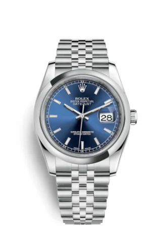 Rolex Datejust 36 Stainless Steel Domed / Jubilee / Blue 116200-0101