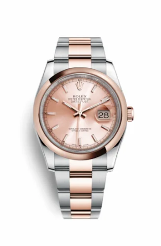 Rolex Datejust 36 Rolesor Everose Domed / Oyster / Pink 116201-0059