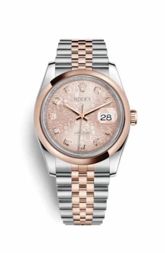 Rolex Datejust 36 Rolesor Everose Domed / Oyster / Pink Computer 116201-0062