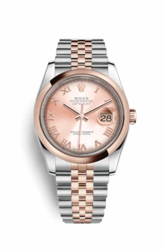 Rolex Datejust 36 Rolesor Everose Domed / Jubilee / Pink Roman 116201-0070