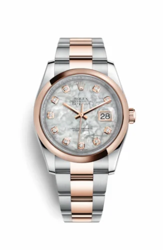 Rolex Datejust 36 Rolesor Everose Domed / Oyster / MOP 116201-0102