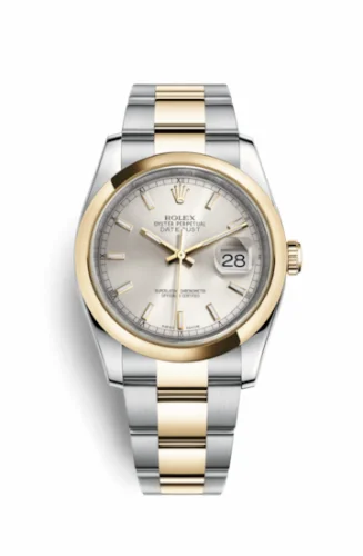 Rolex Datejust 36 Rolesor Yellow Domed / Oyster / Silver 116203-0131