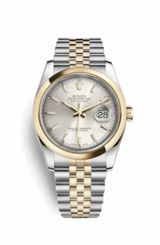 Rolex Datejust 36 Rolesor Yellow Domed / Jubilee / Silver 116203-0143