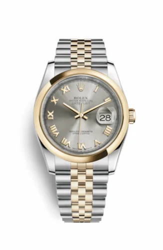Rolex Datejust 36 Rolesor Yellow Domed / Jubilee / Steel Roman 116203-0145
