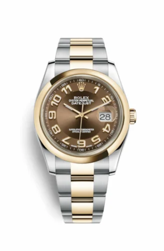 Rolex Datejust 36 Rolesor Yellow Domed / Oyster / Bronze Arabic 116203-0152