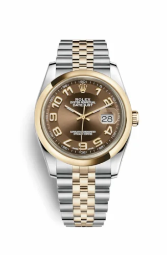 Rolex Datejust 36 Rolesor Yellow Domed / Jubilee / Bronze Arabic 116203-0159