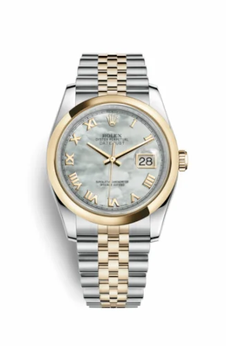 Rolex Datejust 36 Rolesor Yellow Domed / Jubilee / MOP Roman 116203-0164