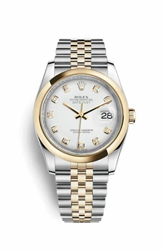 Rolex Datejust 36 Rolesor Yellow Domed / Jubilee / White Diamond 116203-0175