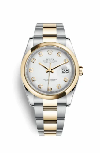 Rolex Datejust 36 Rolesor Yellow Domed / Oyster / White Diamond 116203-0187