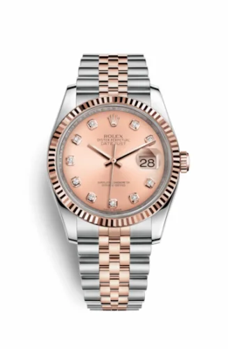 Rolex Datejust 36 Rolesor Everose Fluted / Jubilee / Pink Diamonds 116231-0057