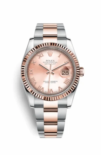 Rolex Datejust 36 Rolesor Everose Fluted / Oyster / Pink Roman 116231-0067