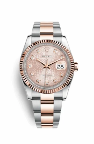 Rolex Datejust 36 Rolesor Everose Fluted / Oyster / Pink Computer 116231-0076