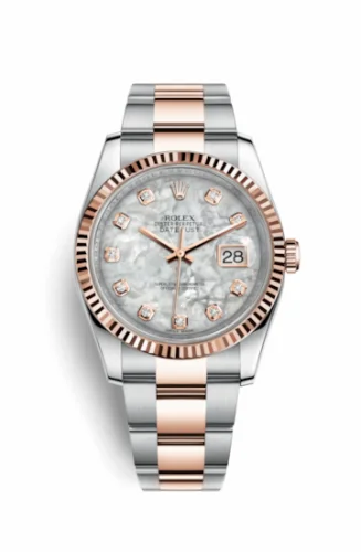 Rolex Datejust 36 Rolesor Everose Fluted / Oyster / MOP 116231-0079